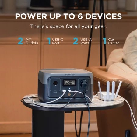 Power up to 6 devices